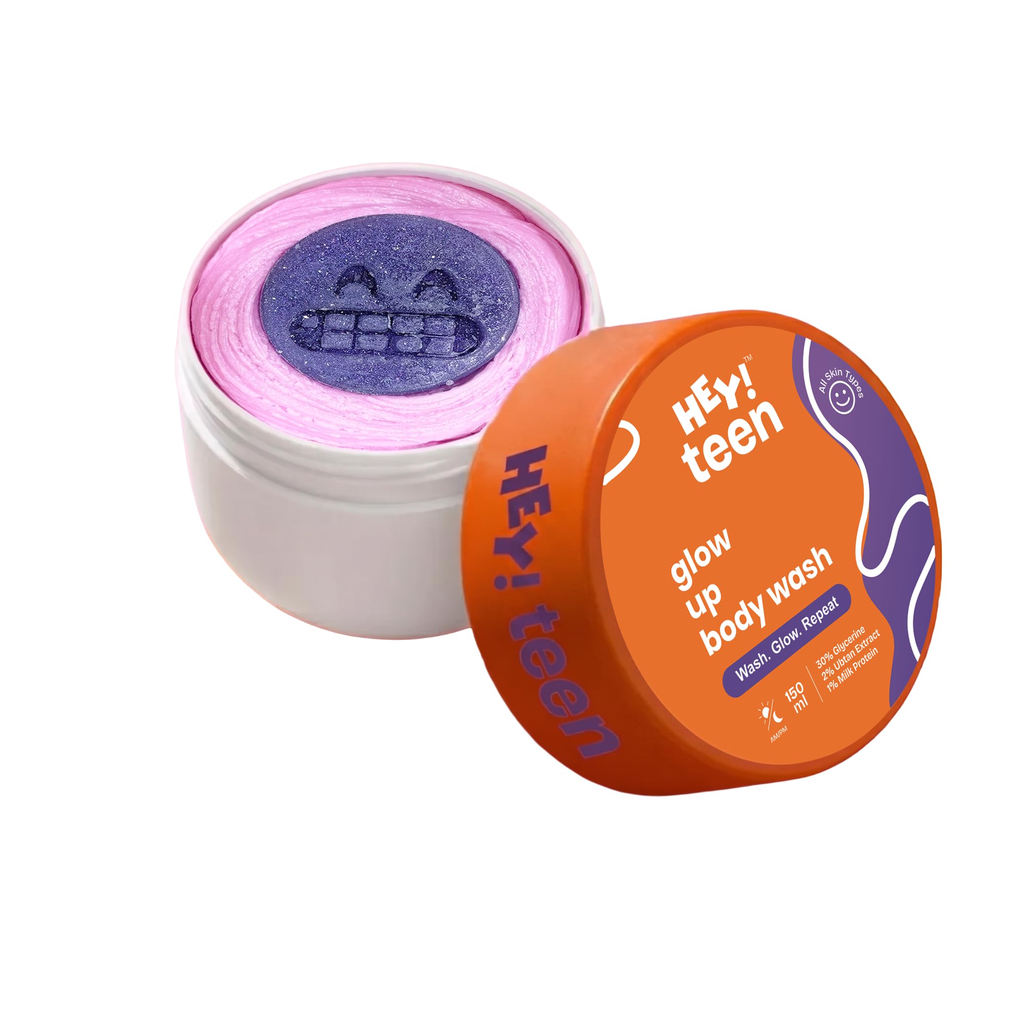 HEY TEEN Glow Up Whip Body Scrub for Pre-Teens & Teens (Age 11+) | Ubtan, Rice Extract & Milk Protein | Dual-Action Exfoliating Body Scrub for Glowing Skin | Teen-Safe, No Artificial Colour | 150g-image-25