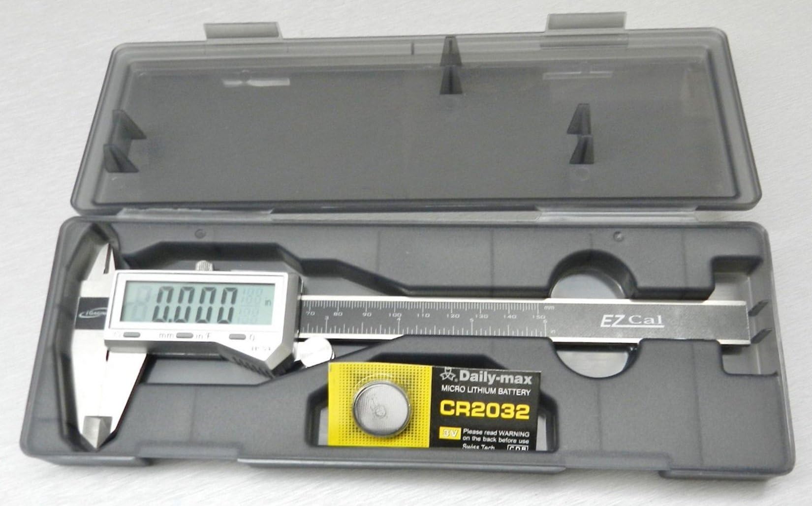 6 inch Digital Caliper with Fractional 3 way LCD Stainless Steel Display