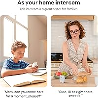 Vista 4 de Monitor de audio para bebés con batería recargable, walkie talkies para niños con conversación bidireccional y sonido claro, rango de 1000 pies