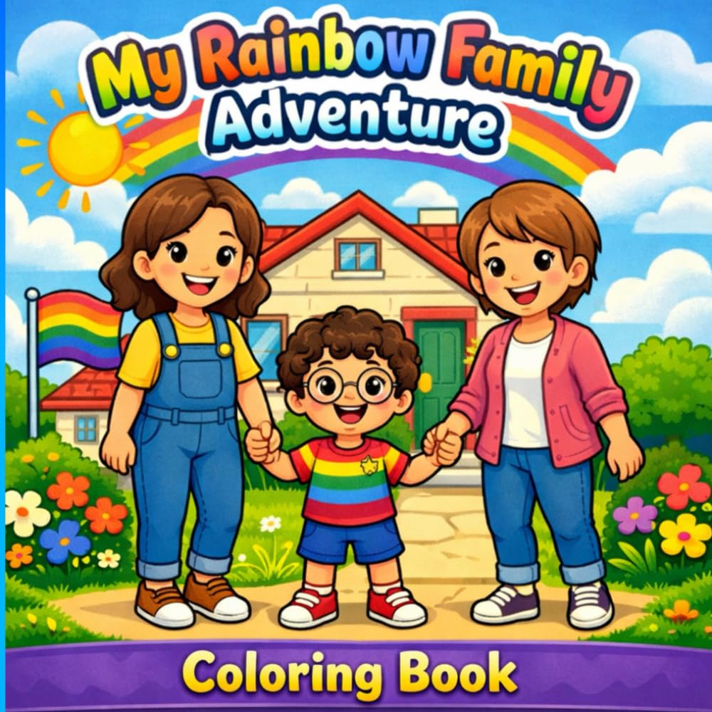 My Rainbow Family Adventure: Coloring Book