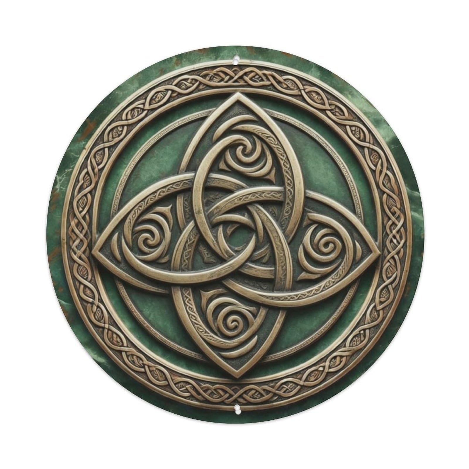 Lvalogy Style Celtic Trinity Knot Triquetra Metal Tin Sign Plaque