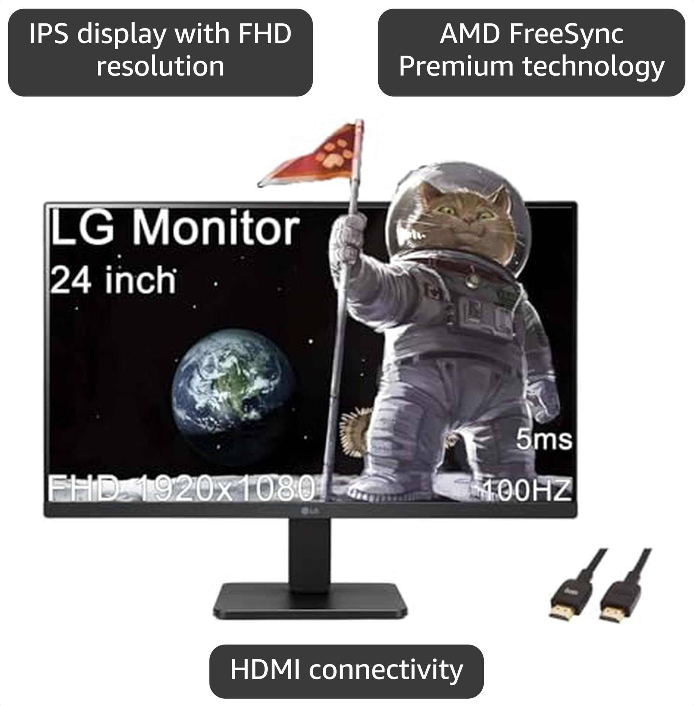 LG ディスプレイ モニター 24インチ Amazon.com: LG 24 inch FHD (1920x1080) Monitor, 100Hz, 5ms, LED