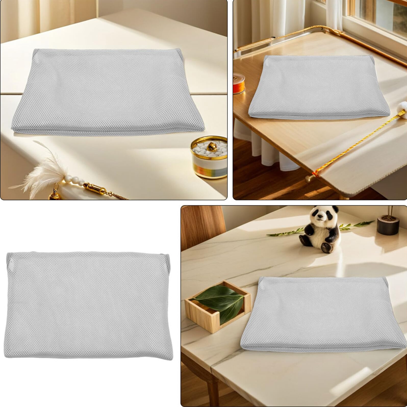 Copertura di Ricambio per Amaca da Finestra per Gatti, Tessuto a Rete 52x30cm Cerniera, Traspirante e Lavabile, Accessorio Semplice per Gatti e Cuccioli da Interno