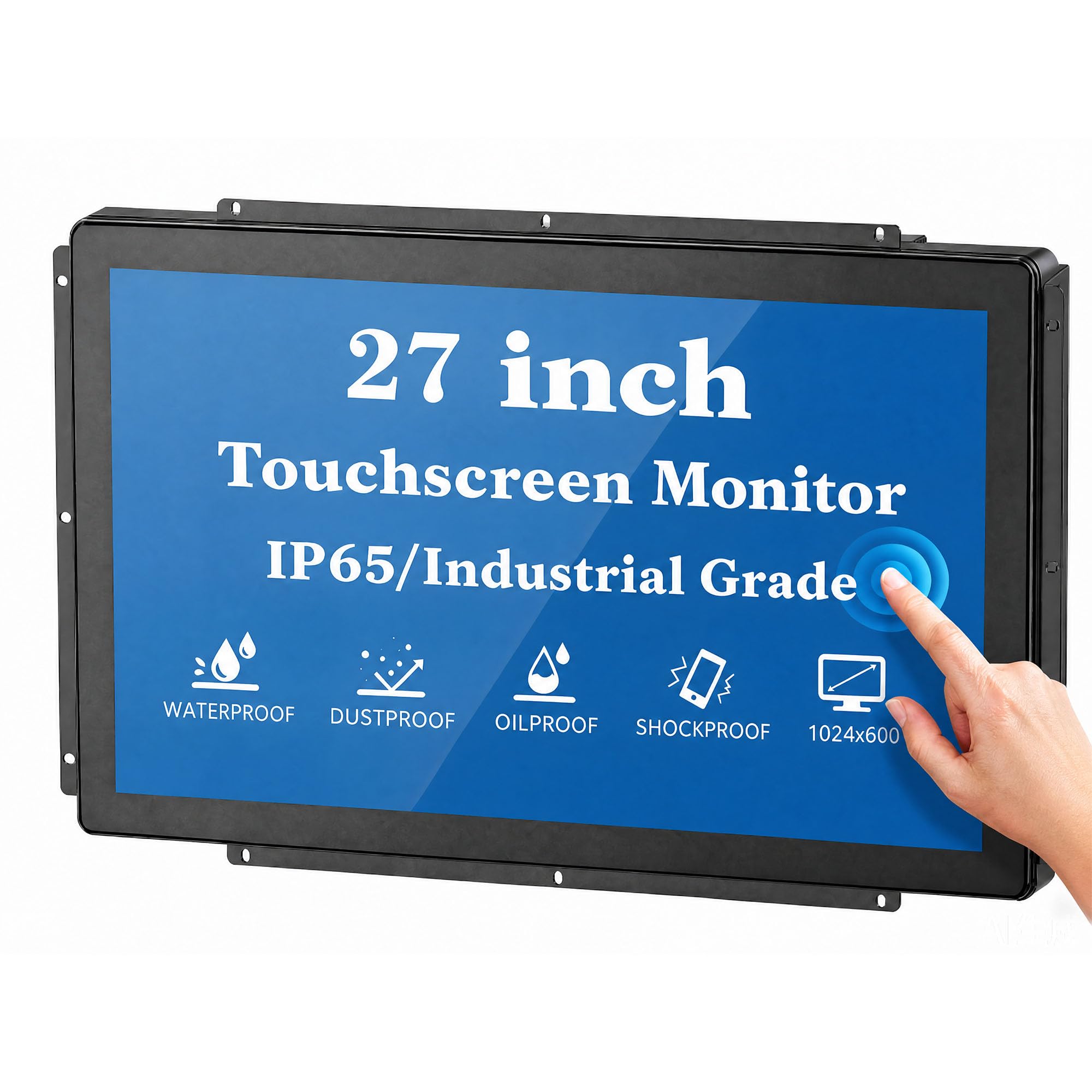 27 Inch 10 Points Open Frame PCAP Touchscreen Monitor for Interactive Training Stations Retail Self-Service Kiosk Vending Digital Signage