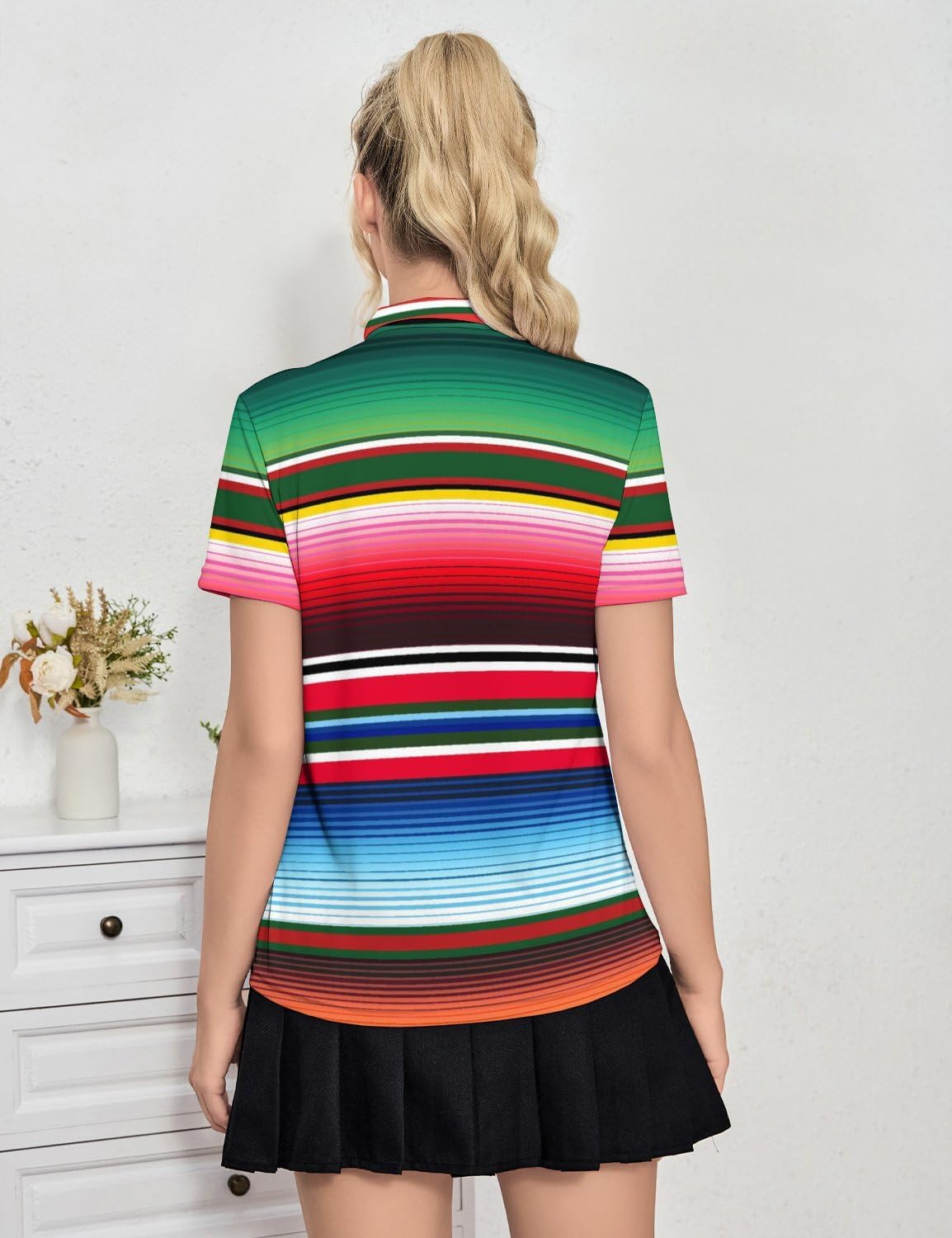 Womens Golf Polo Shirt Funny Golf Shirt for Women Short Sleeve Moisture Wicking Quick Dry Athletic Tennis Tops Golf Outfits