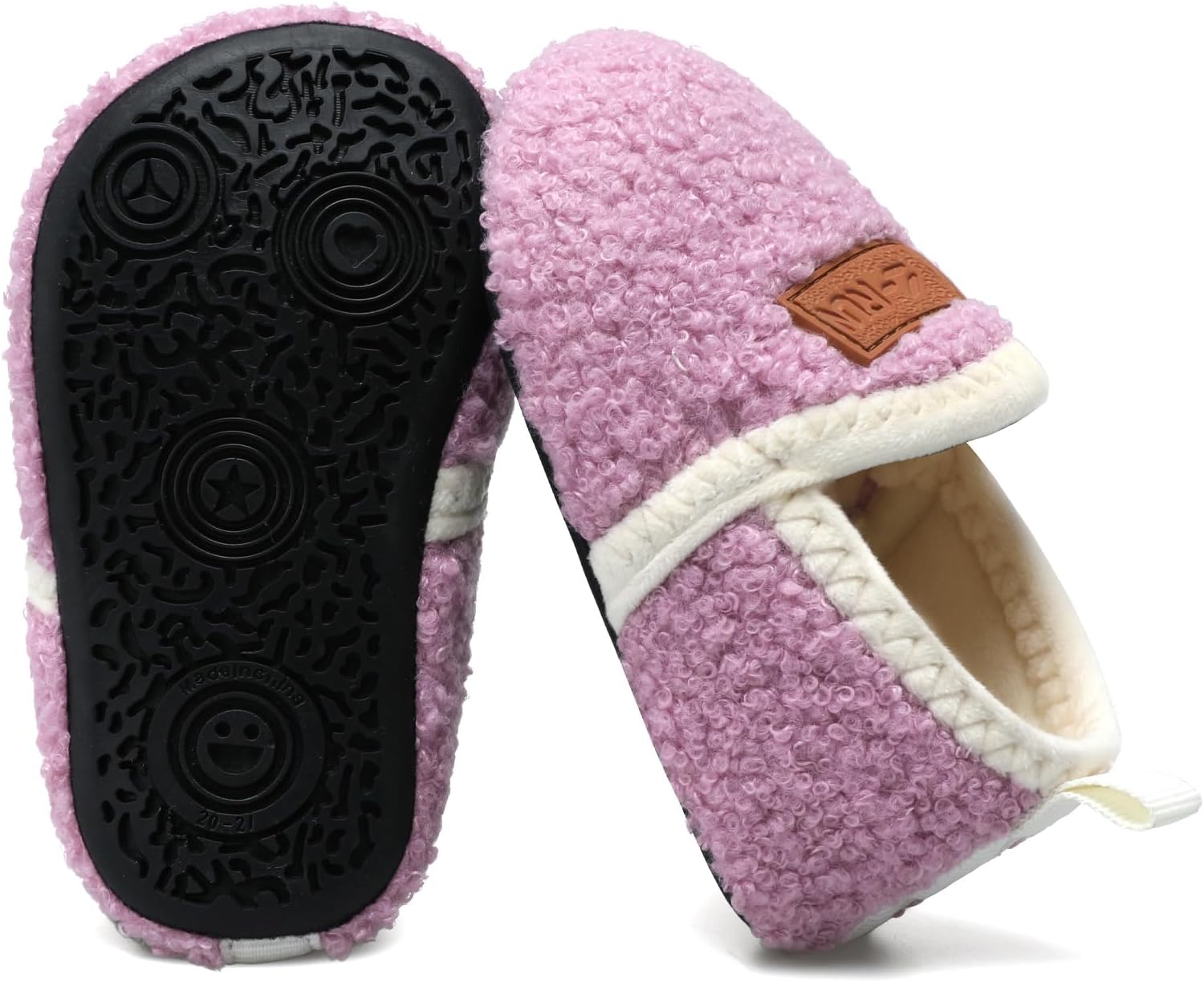L-RUN Toddler Boys Girls House Slippers Indoor Home Shoes Warm Slipper Socks for Kids Baby Soft Winter Warm Walking Shoes - Image 4