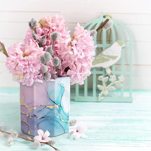 Miniatura 7 de WAVEYU Soporte para lápices de cerámica de colores de gran capacidad bonito soporte de papelería para oficina escuela secundaria soporte para