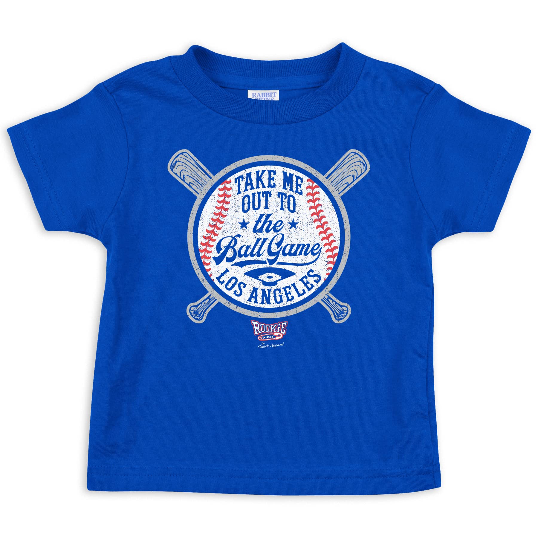 Take Me Out to The Ball Game Baby Apparel for Los Angeles Baseball Fans (NB-7T) (Royal Toddler Tee, 7T)