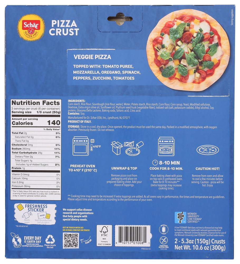 Schar Pizza Crust Gf