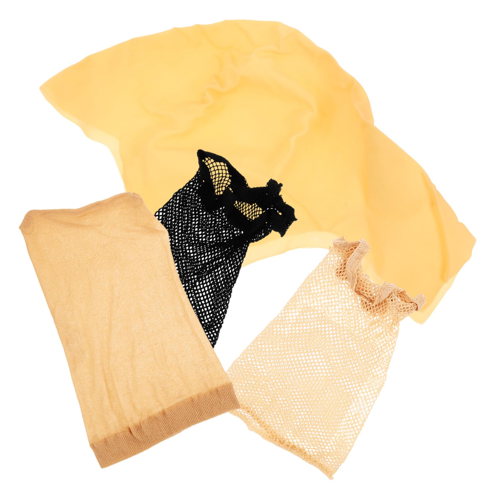 NULYLU Wig Hair Nets for Women Men Latex Bald Cap Kit Skull Cap for Halloween