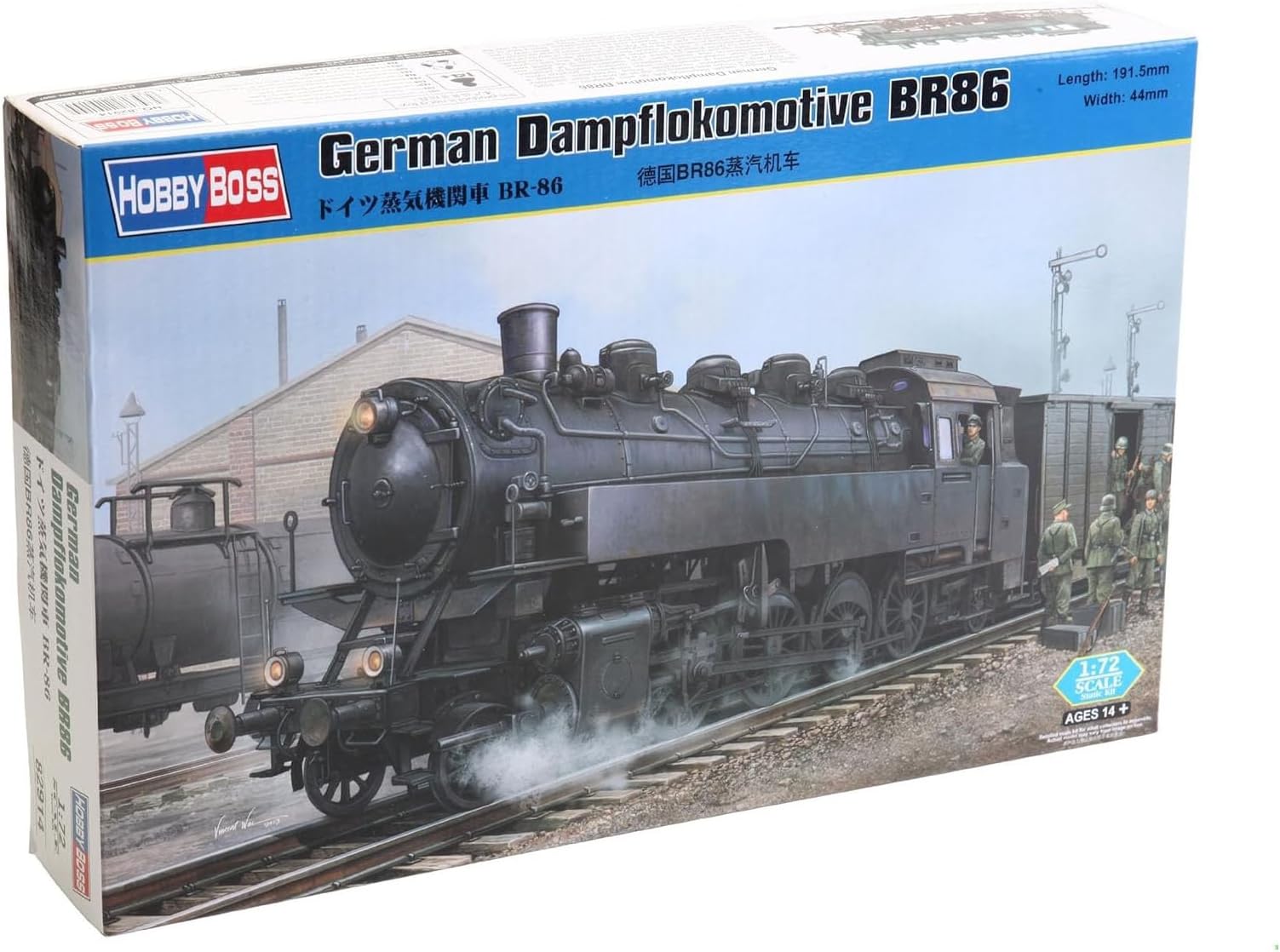 Hobbyboss 82914 "German Dampflokomotive BR86 Plastic Model Kit, 1:72 Scale