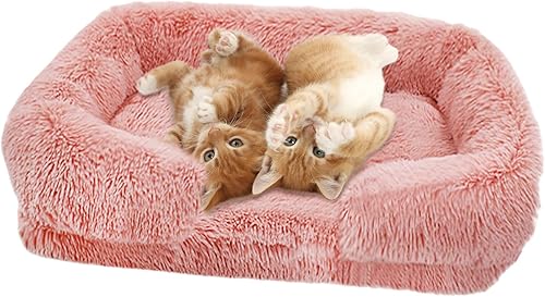 Miniatura 9 de Cama mullida para perros, sofá ortopédico para mascotas, cama lavable de felpa para cachorros, sofá cama para mascotas con funda extraíble, cómoda