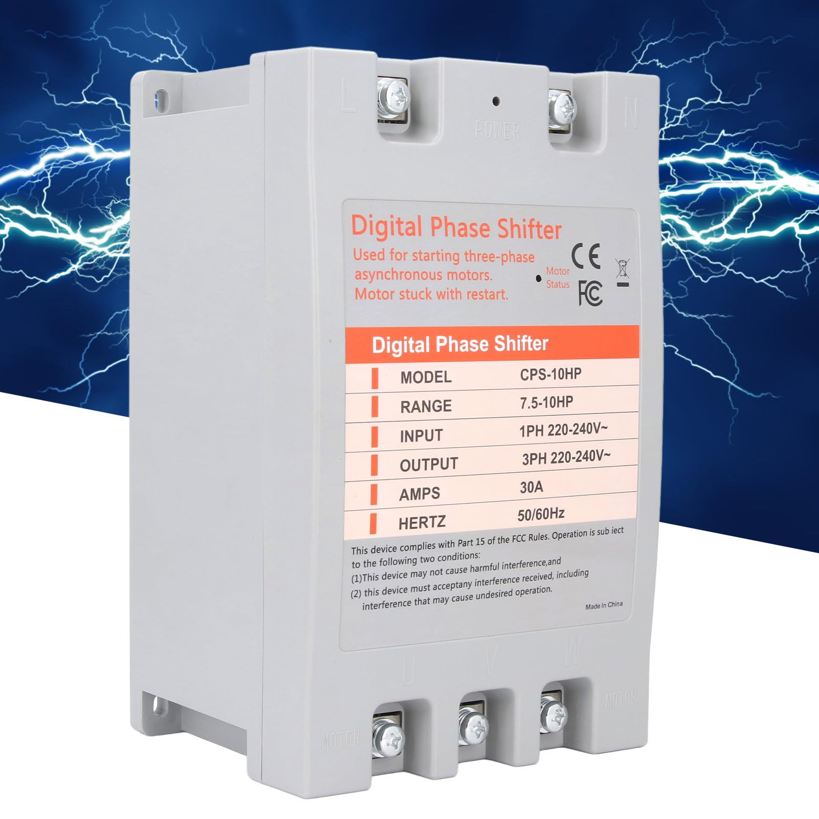 Convertidor Monofásico A Trifásico 5,5 KW, 30 A