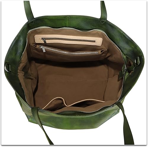 Miniatura 7 de Bolso de mano de cuero genuino para mujer, bolso de hombro de cuero vintage, bolso hecho a mano, bolsa cruzada