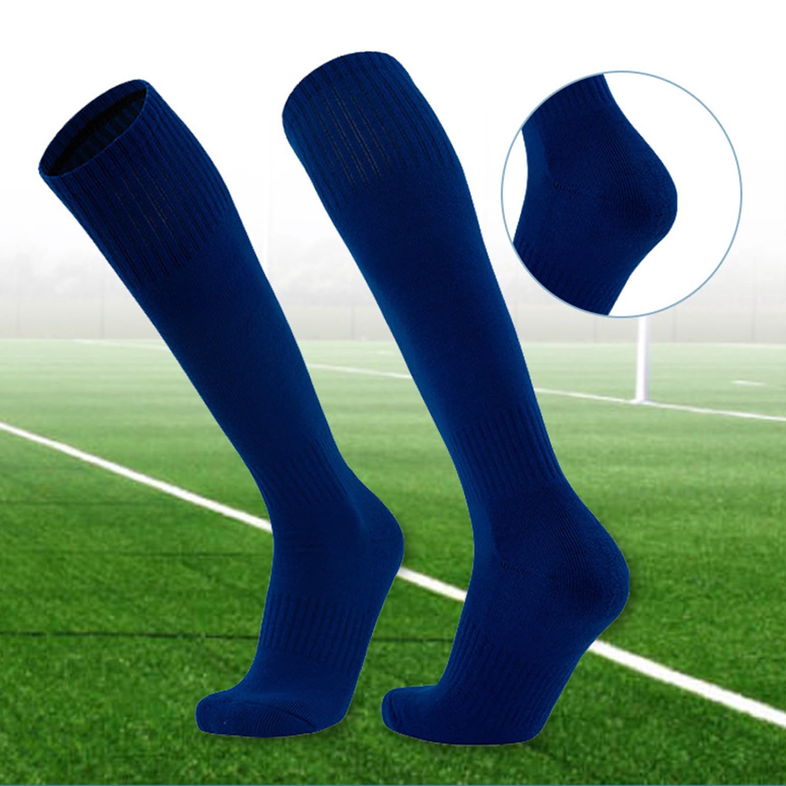 Medias para mujer, calcetines de fútbol para mujeres, hombres, niños y niñas, calcetines de béisbol, prácticos, color sólido, calcetines atléticos, hasta las rodillas