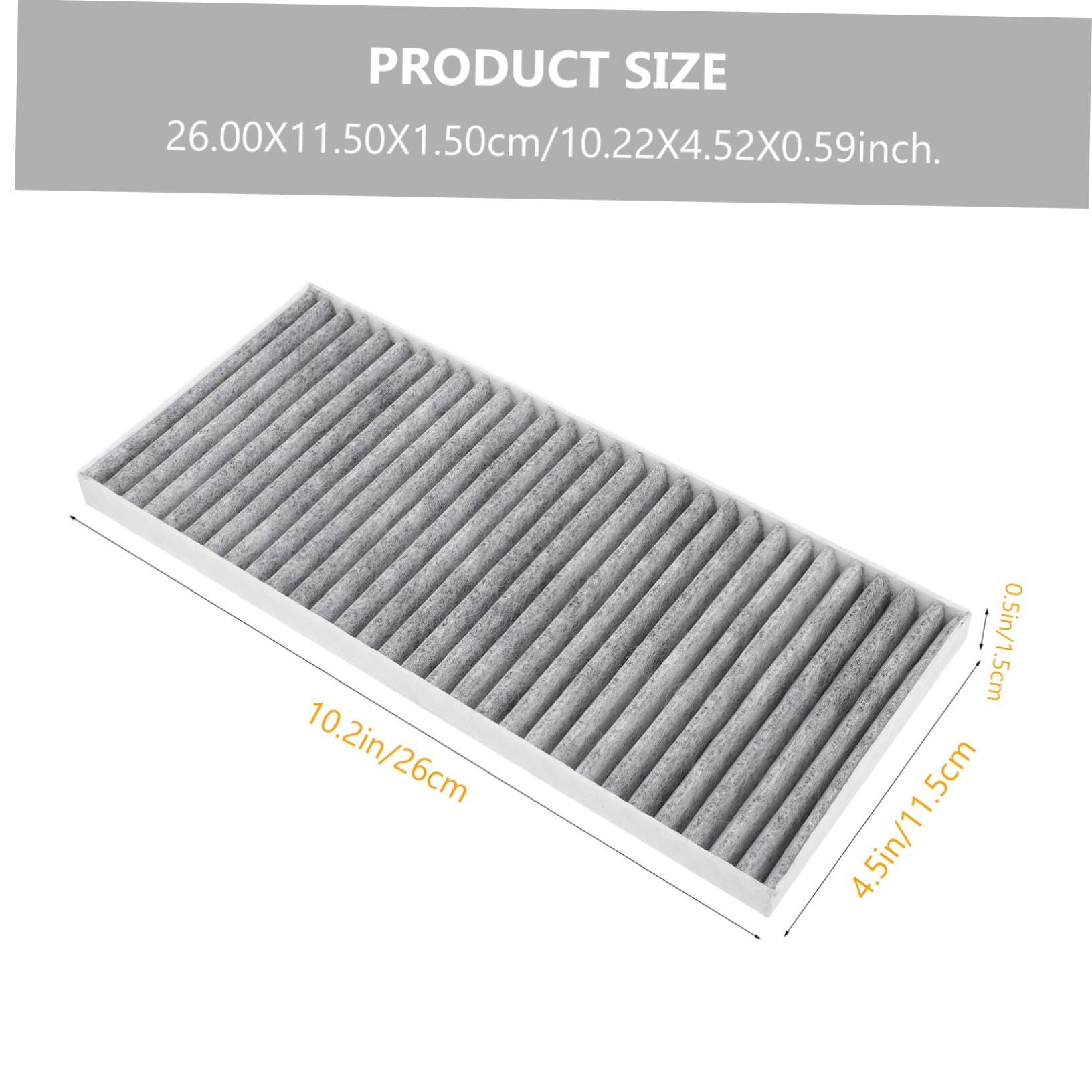 6 Pezzi Filtro Aria Condizionatore Auto Alta Efficienza Filtrante Resistente Temperature Elevate Ricambio Abitacolo per Protezione Motore e Pulito