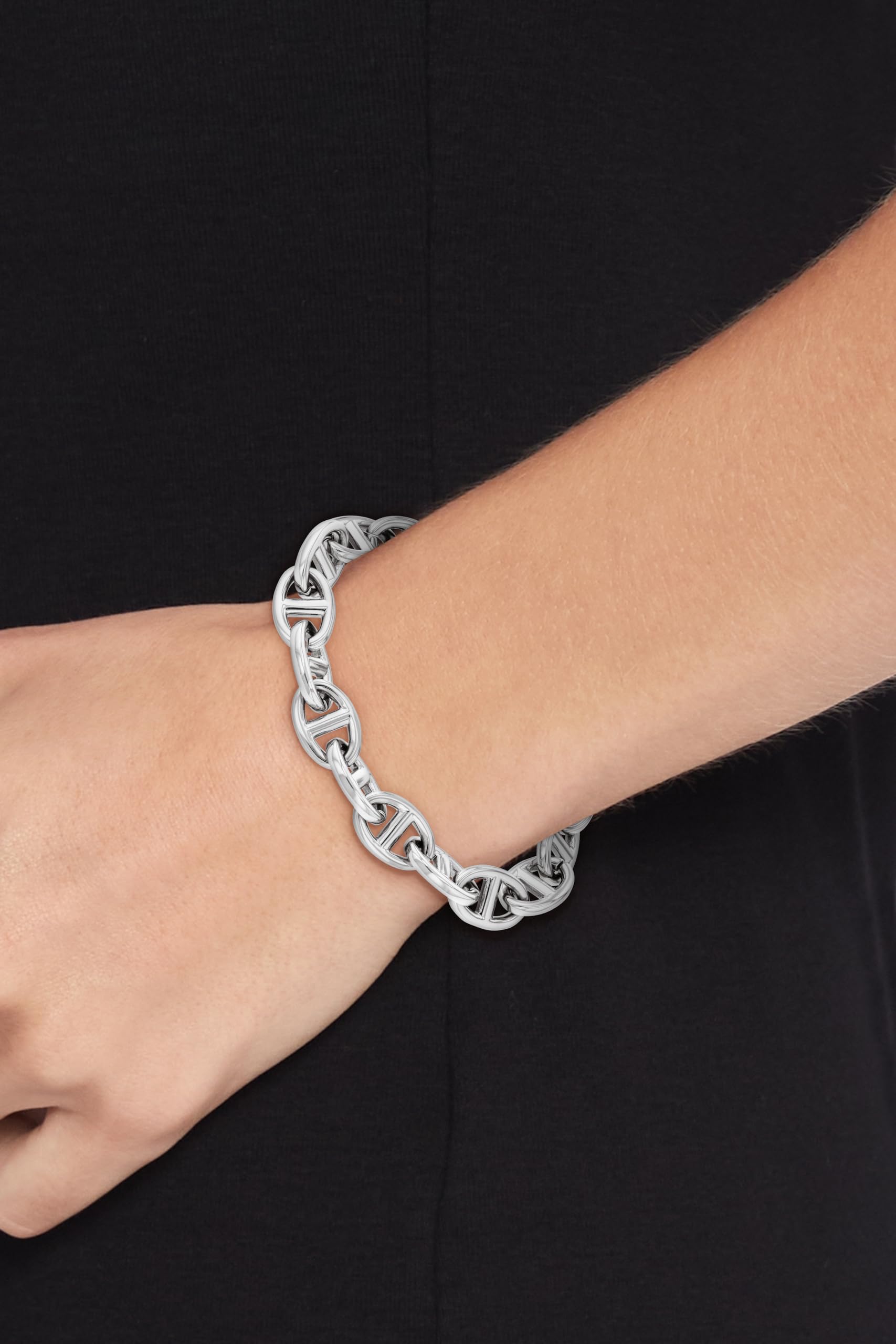 Tommy Hilfiger Jewelry Gliederarmband für Damen Kollektion aus Edelstahl - Erhältlich aus Gold oder Silber