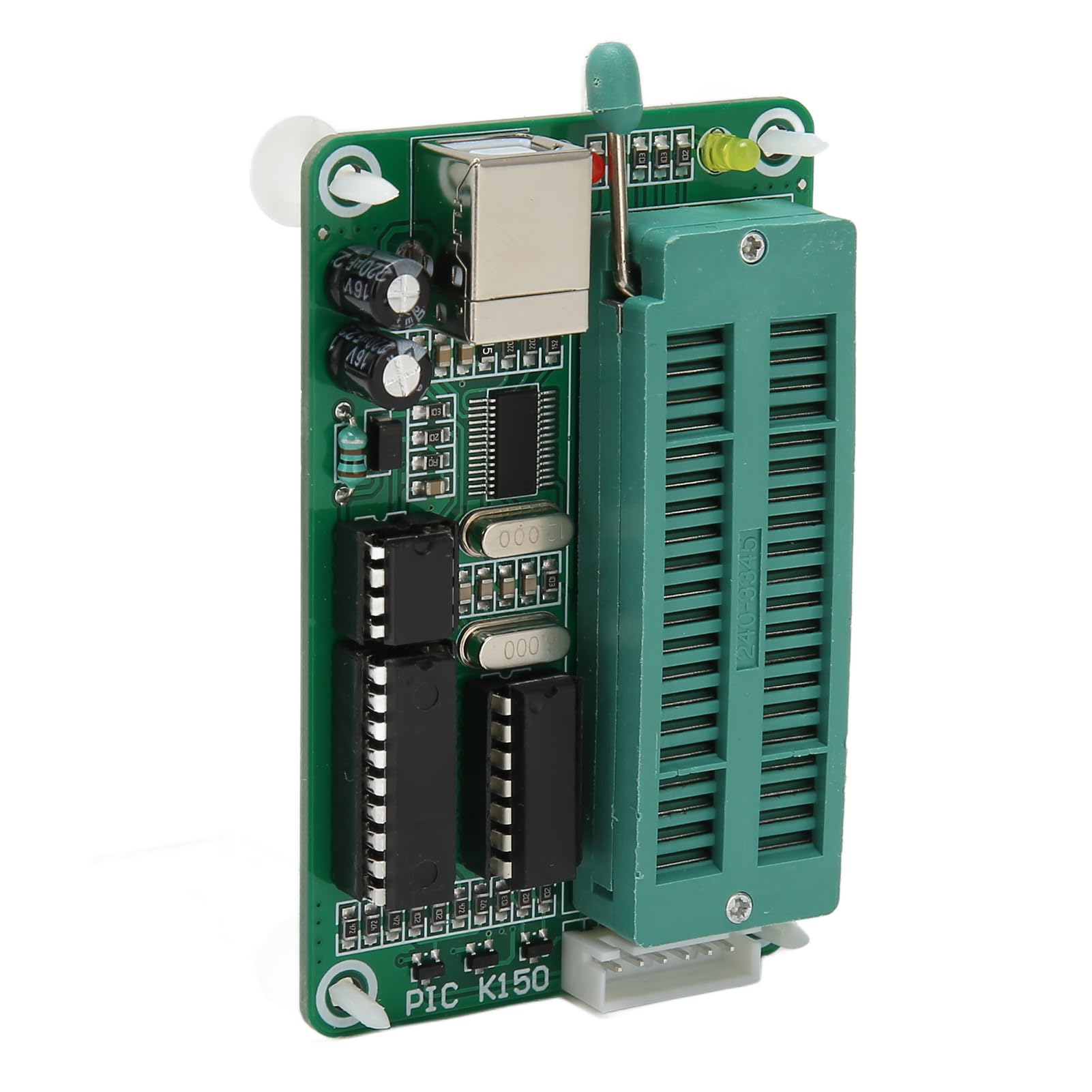 Microcontrollore PIC K150, Programmatore Microcontrollore PIC, Programmatore USB K150 con Presa di Programmazione Dip a 40 Pin, per Masterizzazione Chip PIC, Lettura, Crittografia