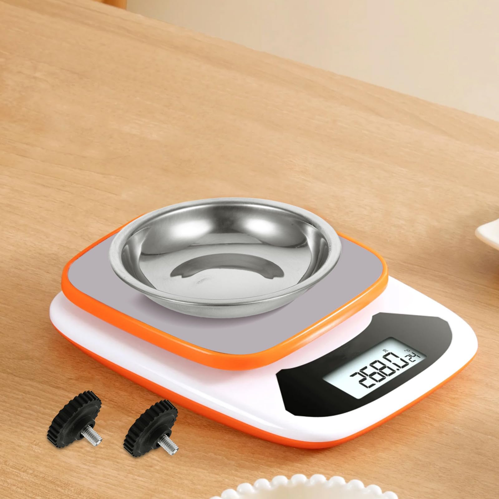 Hemobllo Set de 4 Pieds en Caoutchouc pour Balance Numérique Cuisine, Supports Pratiques et Flexibles, Convient aux Balances Électroniques et Accessoires de Bijoux