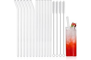 NETANY Reusable Glass Straws: Your Eco-Friendly & Long-Lasting Drinking Solution