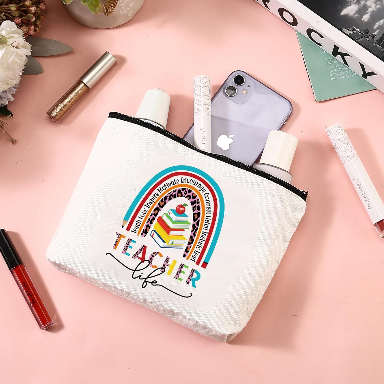 Teacher Gifts for Women Teachers Appreciation Gift 16oz Tumbler Unique Gifts Ideas for Teacher Thank You Basket Box for Teachers Day/Retirement/Christmas/End of Year - Image 7