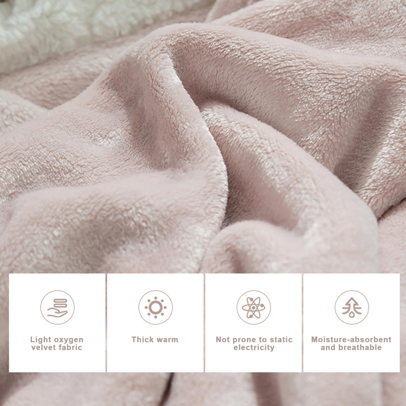 Coperta creativa con cappuccio a forma di coniglio, mantello in caldo pile, morbido e accogliente, comodo copriorecchie di animale, comodo per compleanno, sicuro da indossare per donne, bambini