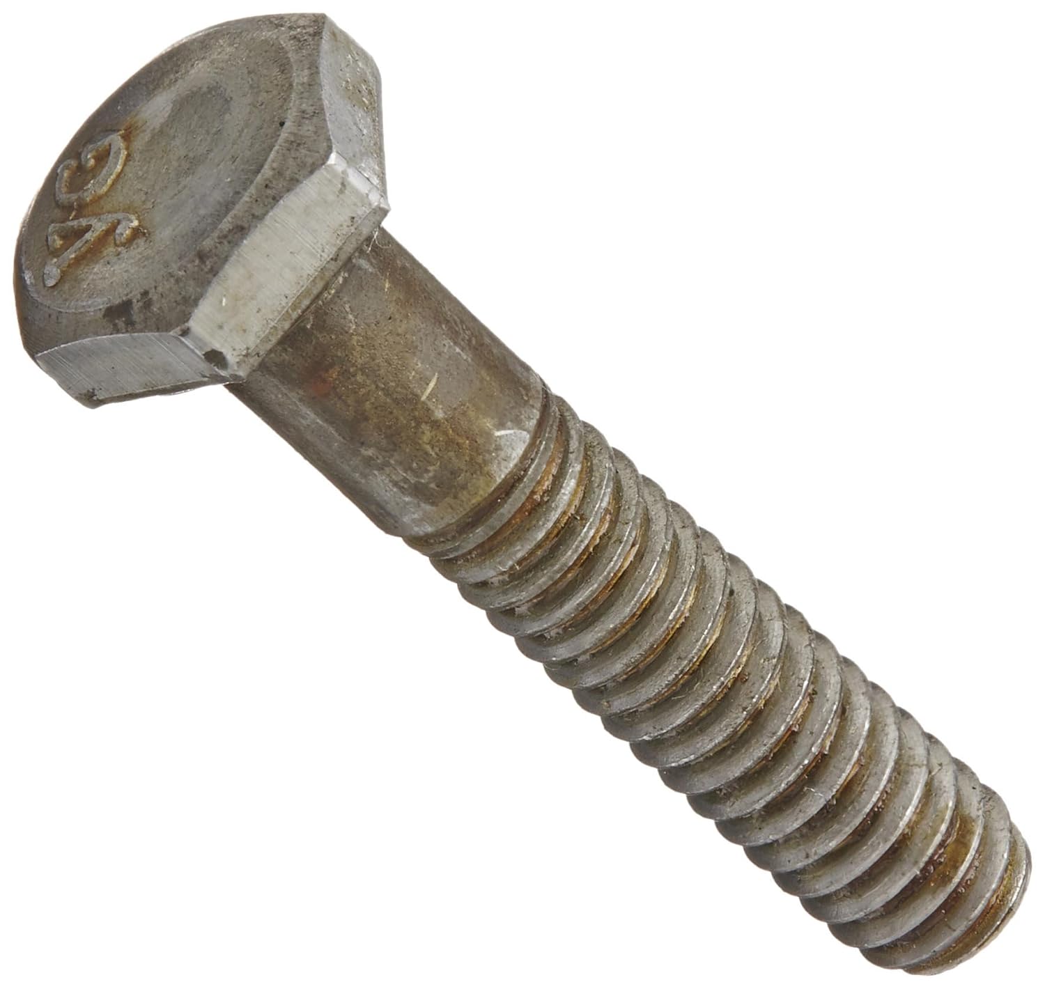 Steel Hex Bolt, Grade 2, Plain Finish, Hex Head, External Hex Drive, Meets ASME B18.2.1/ASTM A307, 6-1/2" Length, Partially Threaded, 1/2"-13 Threads (Pack of 10)