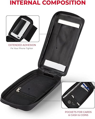 Miniatura 5 de KEMIMOTO Bolsa de tanque impermeable para motocicleta 8 imanes fuertes funda magnética de poliuretano termoplástico sensible para teléfono celular
