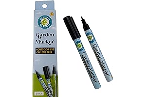 Garden Markers Outdoor: Durable and Fade-Resistant Black Marking Pens for Plant Labels