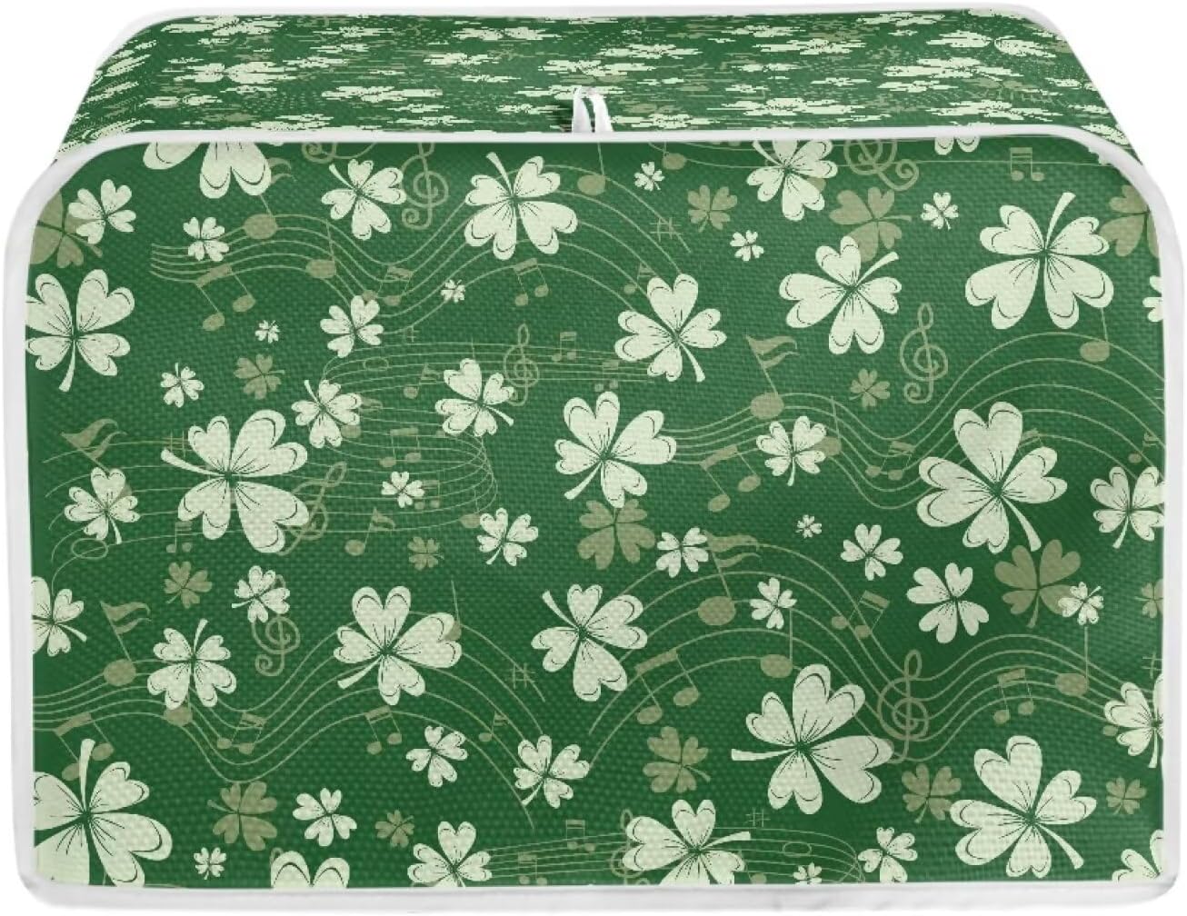 Talayituse Green Shamrock Music Note Print 4 Slice Toaster