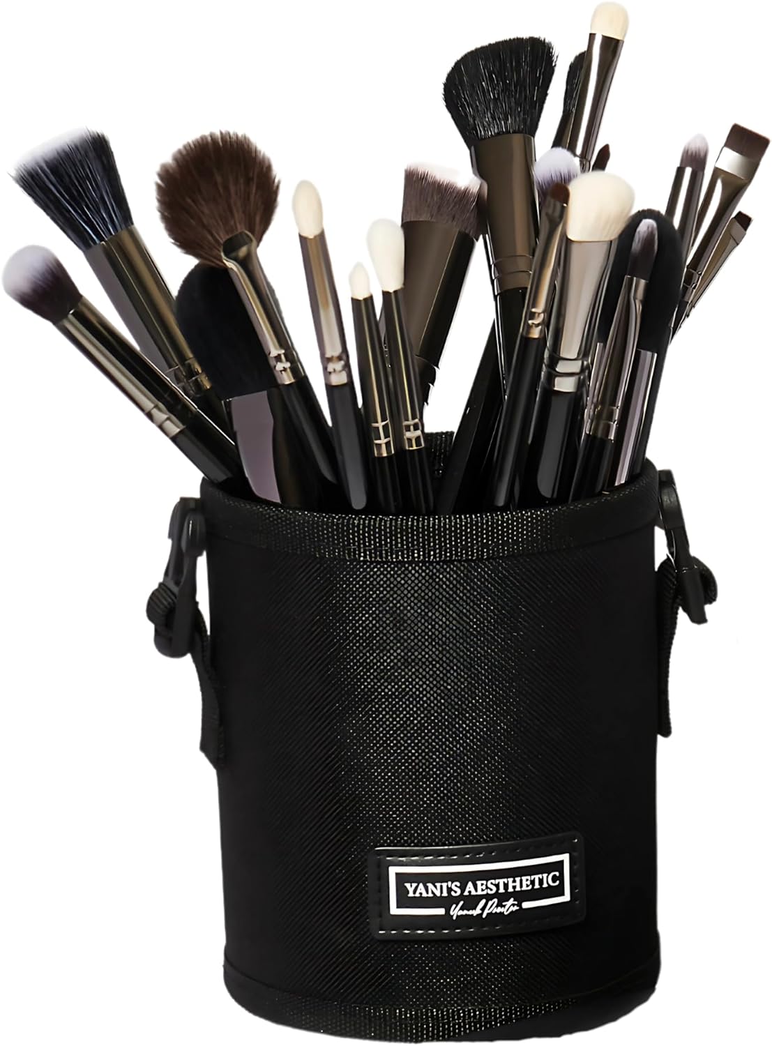 Makeup Brush Holder – Portable And Durable Organizer For Beauty Brushes – Waterproof Makeup Artist Brush Case - Travel Friendly Makeup Bag – Elegant Aesthetic Storage - Hold Multiple Cosmetic Brushes