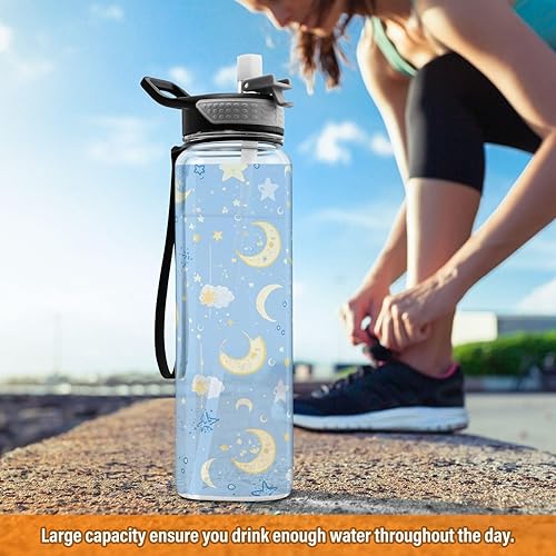 Miniatura 6 de Botellas de agua reutilizables sin BPA con pajitas aisladas al vacío para agua, leche, jugo, escuela, campamento, deporte, 20 onzas, termo para agua