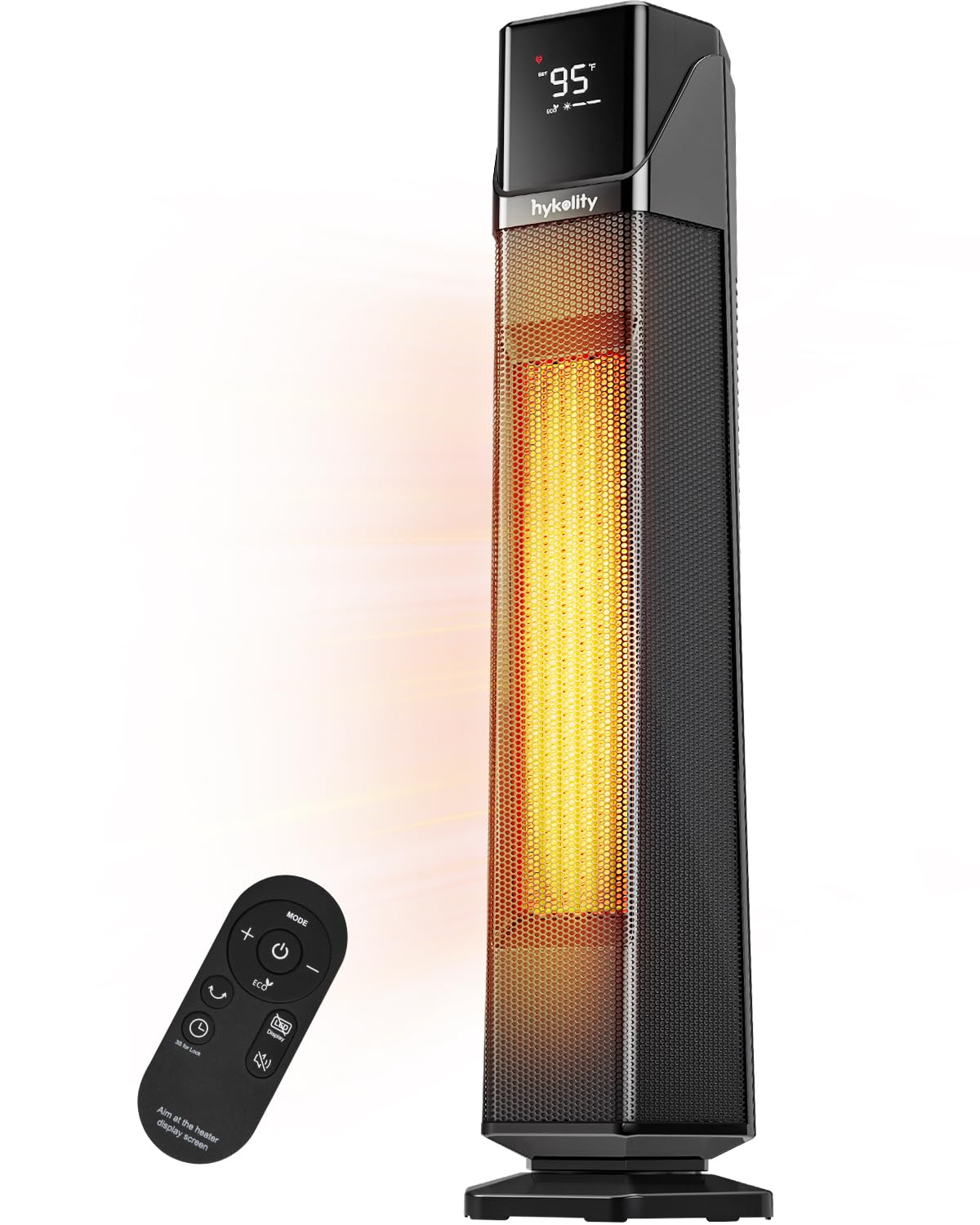 Hykolity Space Heater Large Room 30 Electric Heaters for Indoor Use with Thermostat and Remote 70 Oscillation 24H