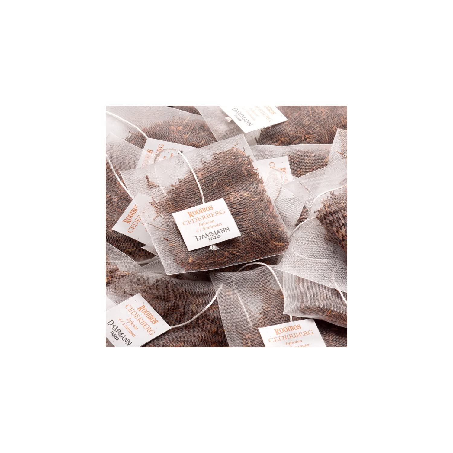 Dammann Frères® | Rooibos Sudafrica Tè Rosso | Rooibos Naturale Africa - 2 x 24 Filtri Bustine Singole | Infuso Rooibos Senza Caffeina