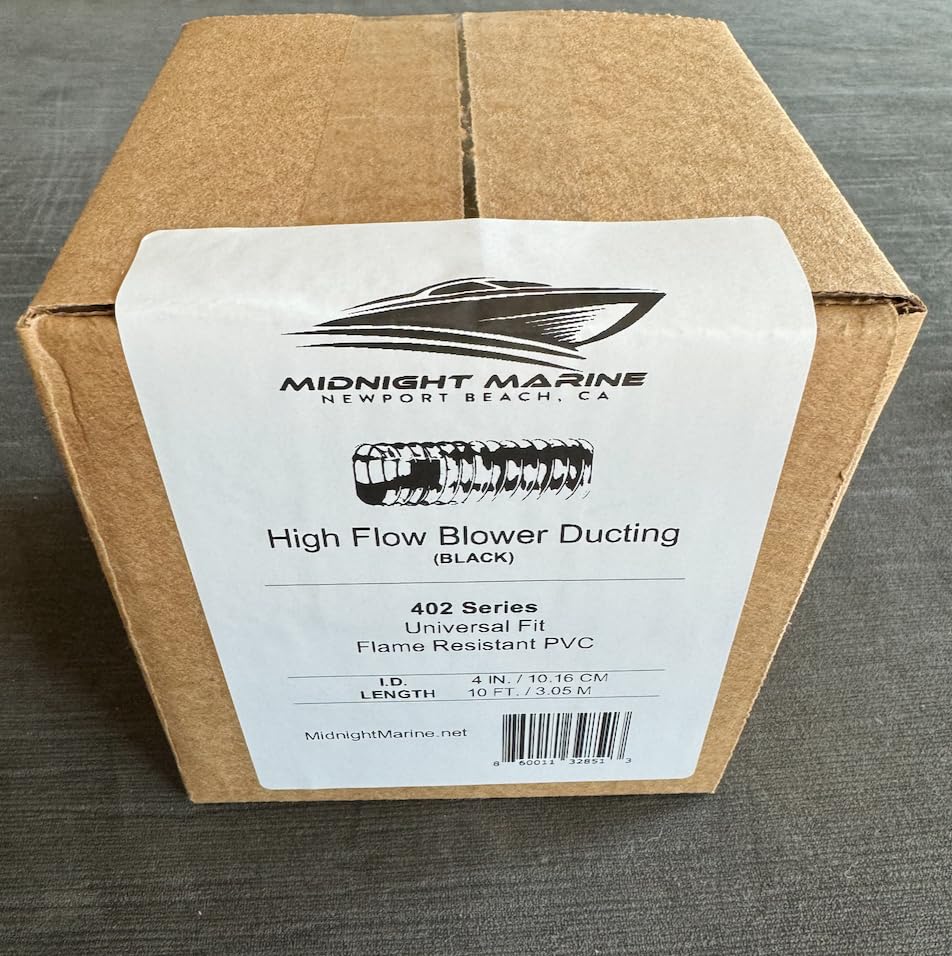 Conduit de soufflerie marine Sierra Vinyvent noir Ø 102mm x 3m