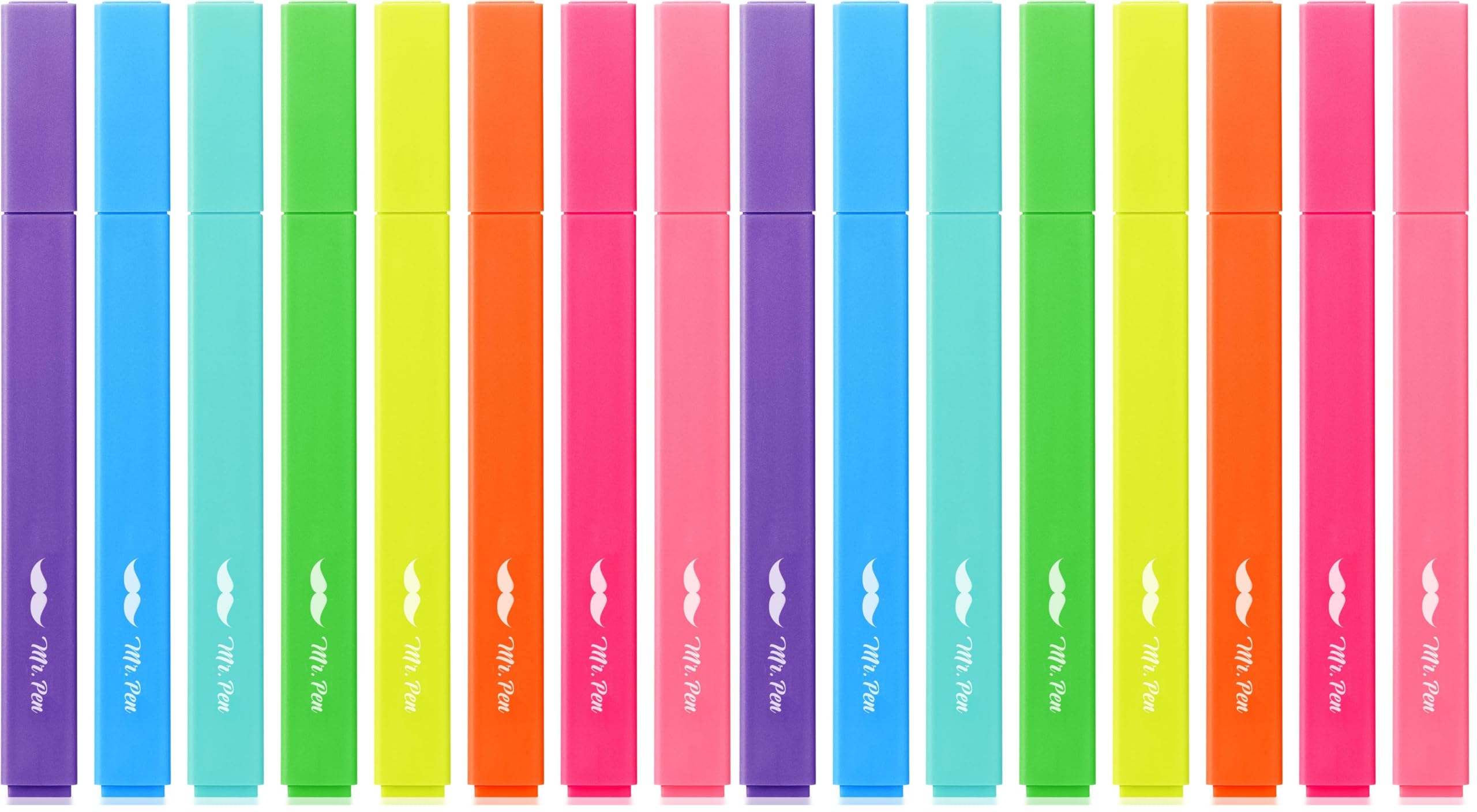 Mr. Pen- Aesthetic Highlighters, 8 pcs, Chisel Tip, Vibrant Colors, Cute Highlighters Assorted Colors, Back to School Supplies (Pack of 2)