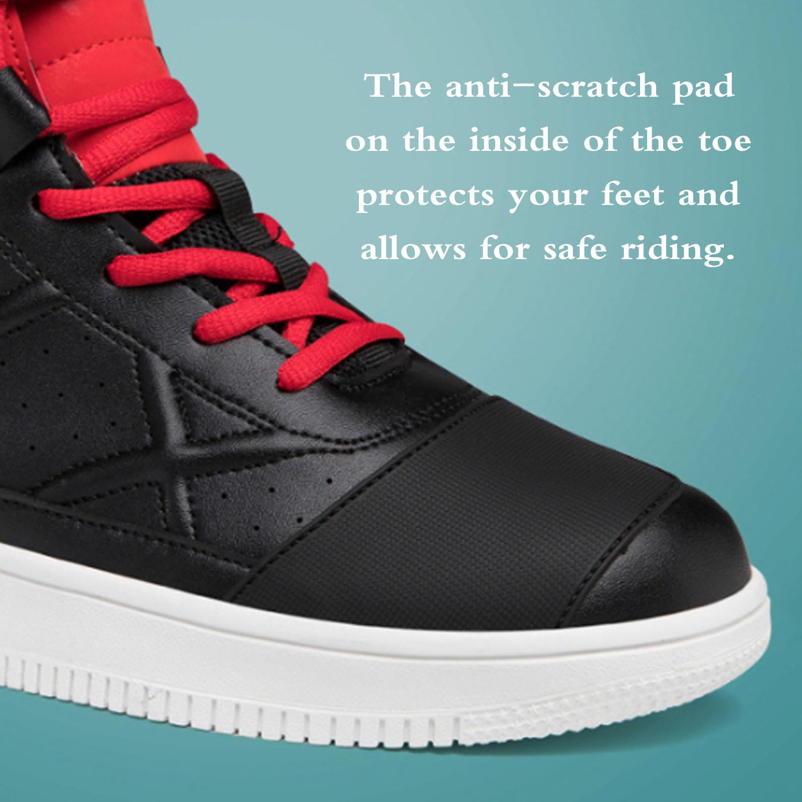 Moto Zapatos de Moto para Hombre,Zapatillas de Moto,Zapatillas de Motocross,Zapatillas de Motocicleta Casuales,Material de cueros,Suelas de Goma,Protección Tobillo y talón.