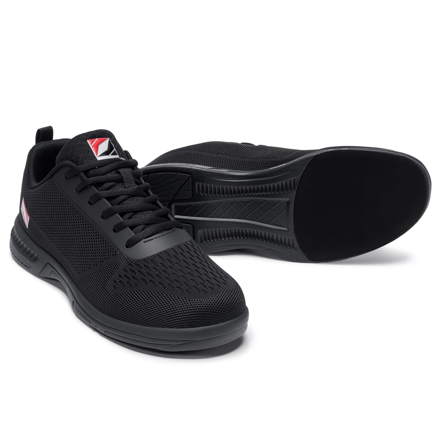 Bowlingschuhe für Herren, universelle Gleitsohle, für Links- oder Rechtshänder, ideal für Bowlingübungen und Ligaspiele, Schwarz, 45 EU