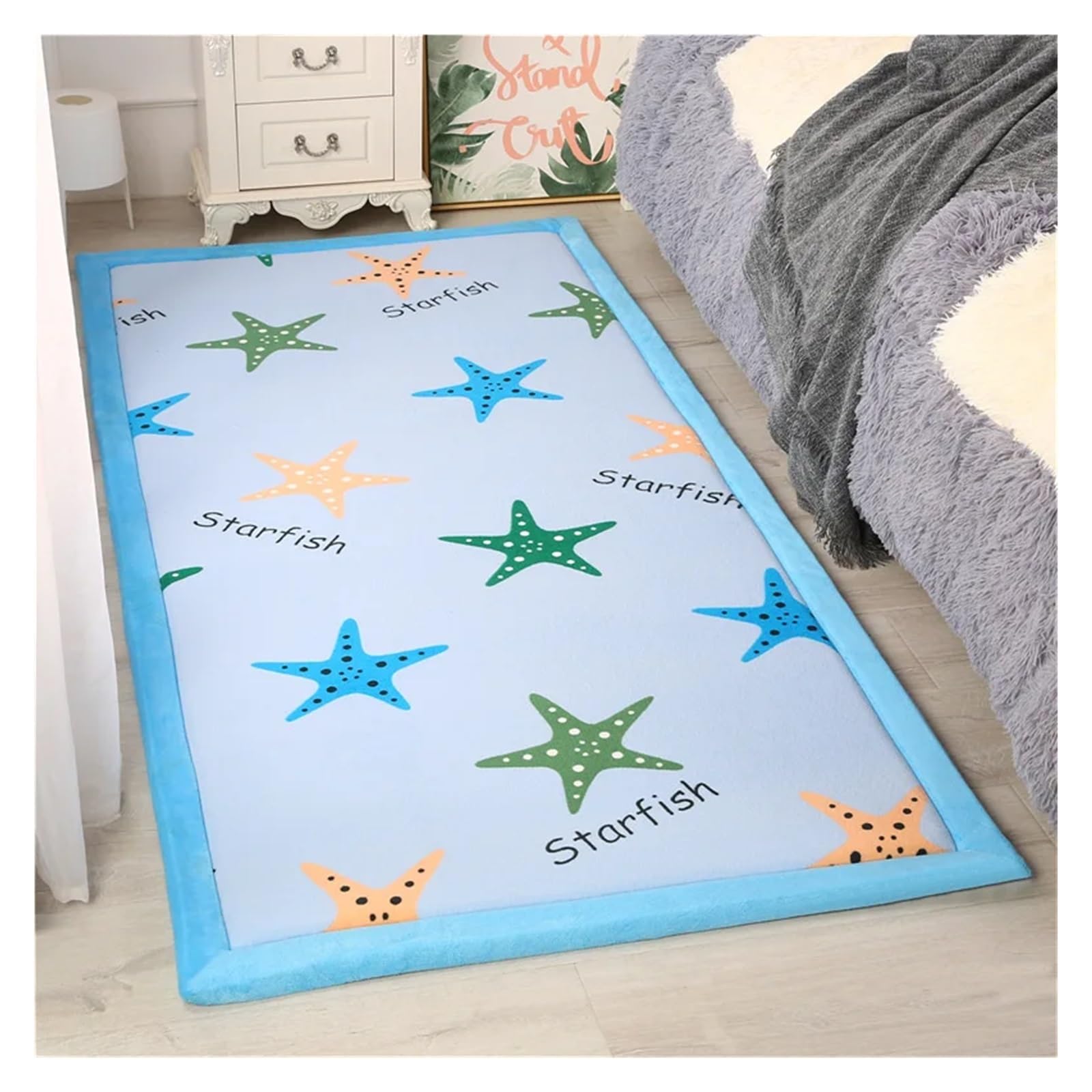 Tapis sol enfant en molleton de corail pour chambre douce