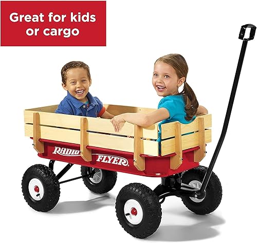Miniatura 3 de 32vagones de acero y madera todo terreno Radio Flyer  Rojo