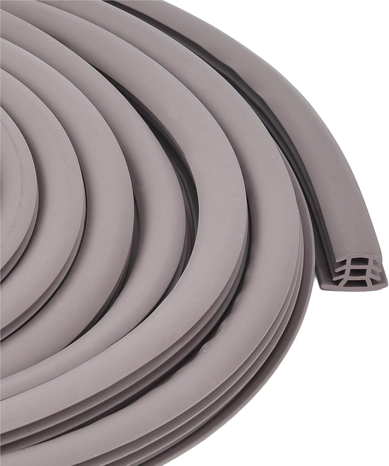 Flexible EPDM Rubber Strip (25 ft Long x 1/2 inch Wide) - Concrete Crack Repair & Replacement, Weather & Aging Resistant Expansion Joint Filler for Driveways, Sidewalks