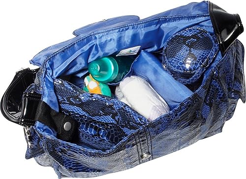 Vista 2 de Kalencom Bolso Elite Python Blanco y Negro