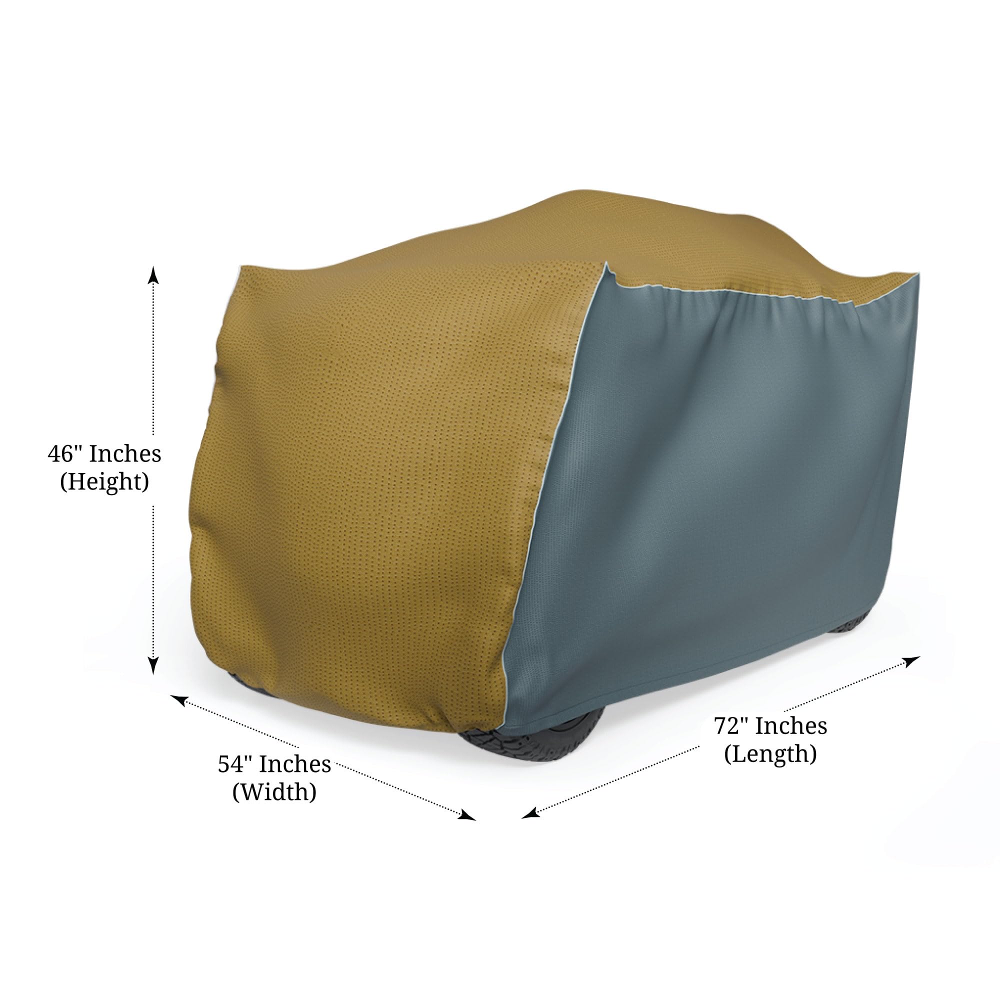 Covers & all Riding Lawn Mower Cover, Water, UV & Weather Resistant, with Elastic Push Clip Closure & Storage Bag (72