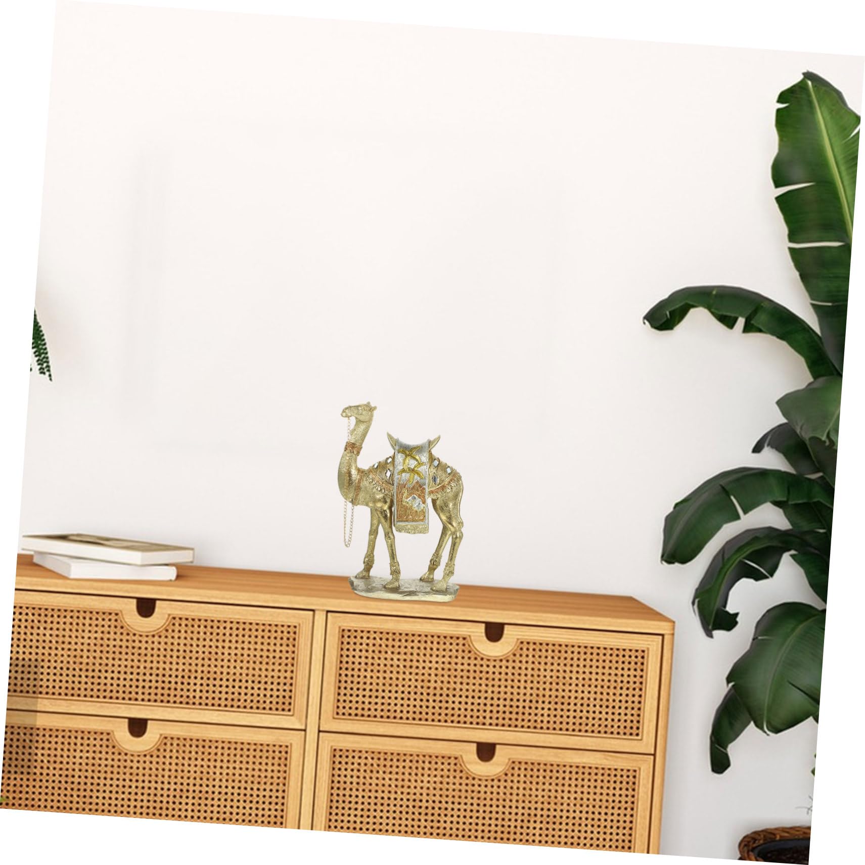 VALICLUD Figura Decorativa con Textura Excelente de Resina Dorada de Estatua y Resistencia al Desgaste en Estilo Moderno y Clásico para Adorno de Mesa y Hogar