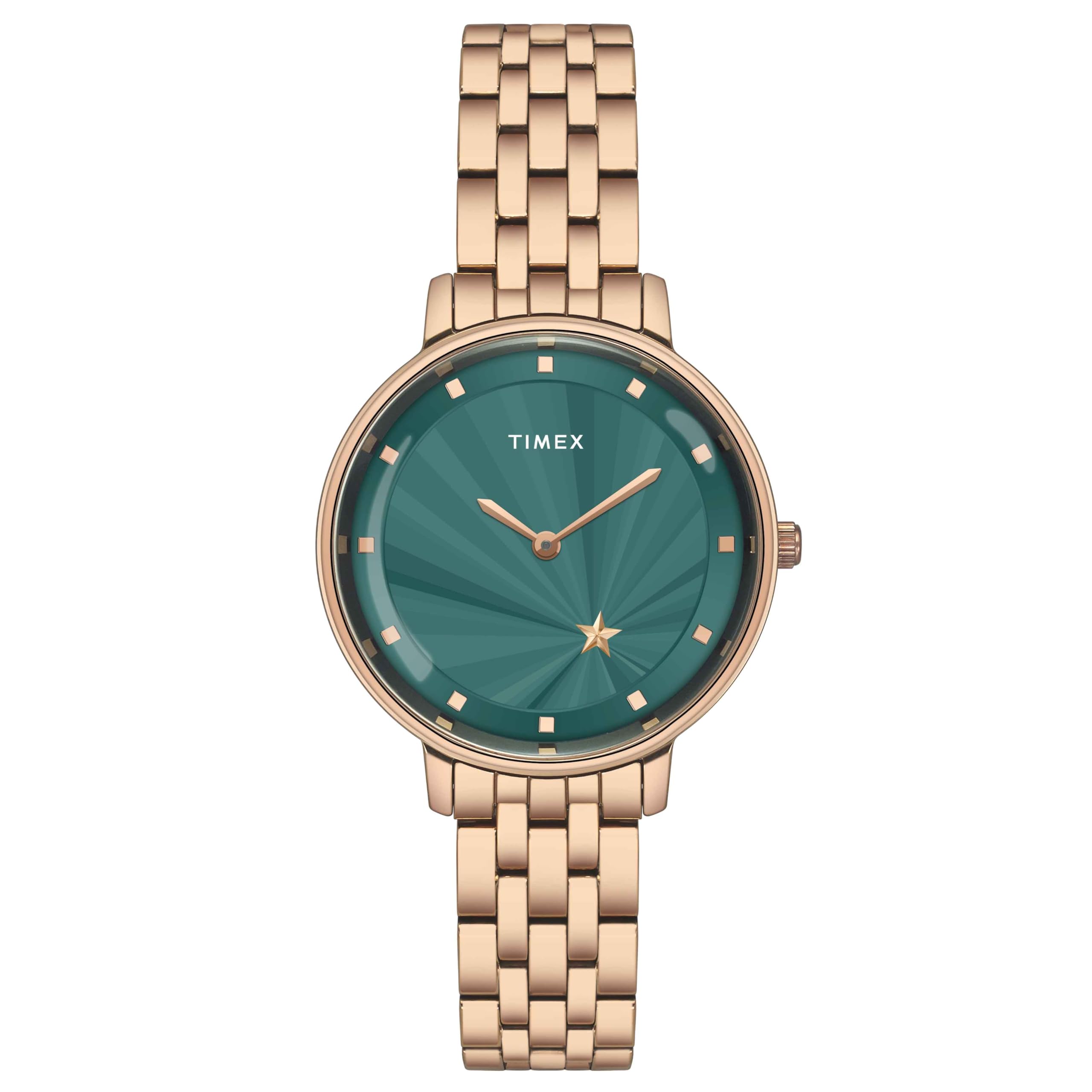 TIMEX Women Green Round Dial Analog Watch - TWEL19103 (B0D1CK64GP) Amazon Price History, Amazon Price Tracker