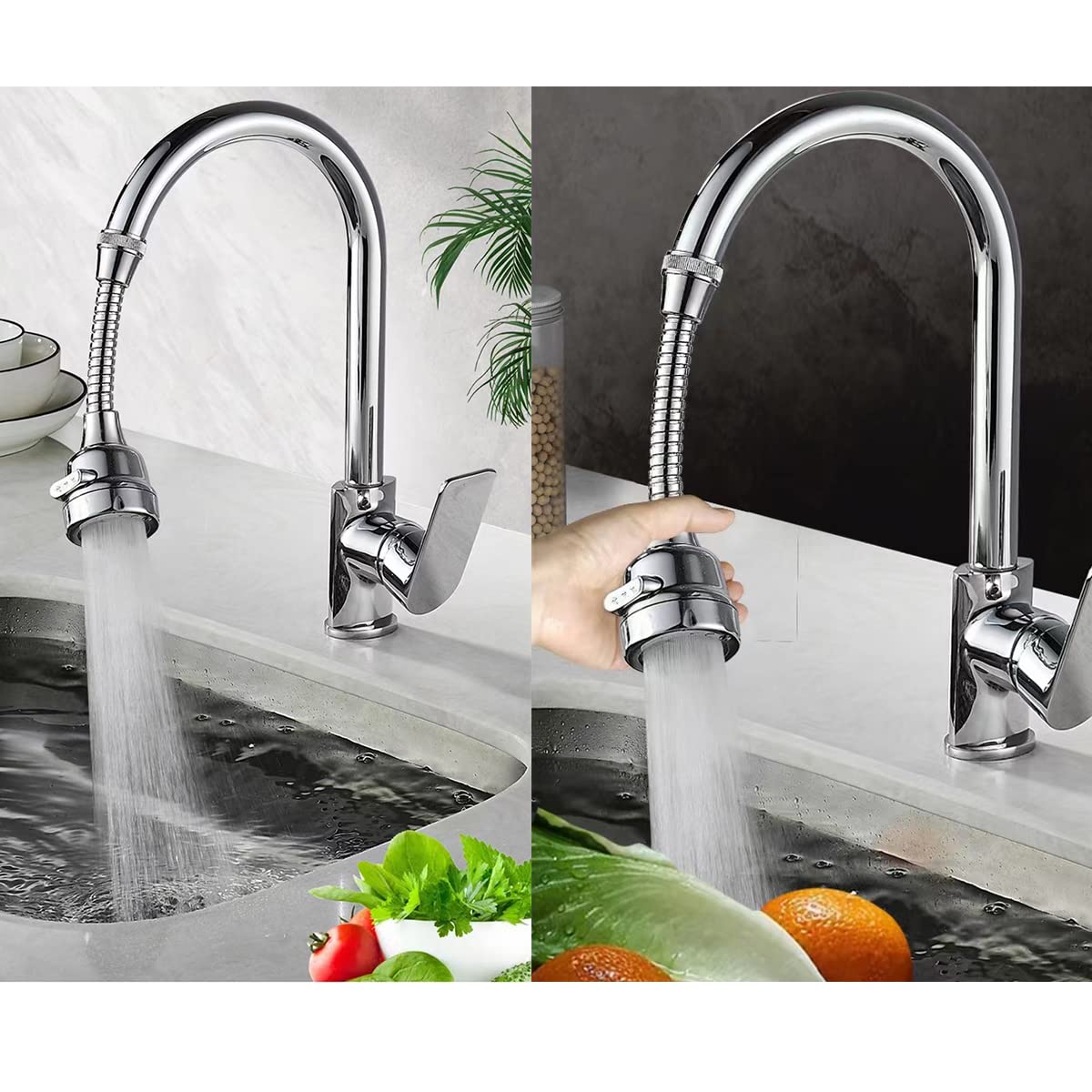 Amazon | SHULLIN 流しシャワー キッチン 蛇口 シャワー キッチン 水道 