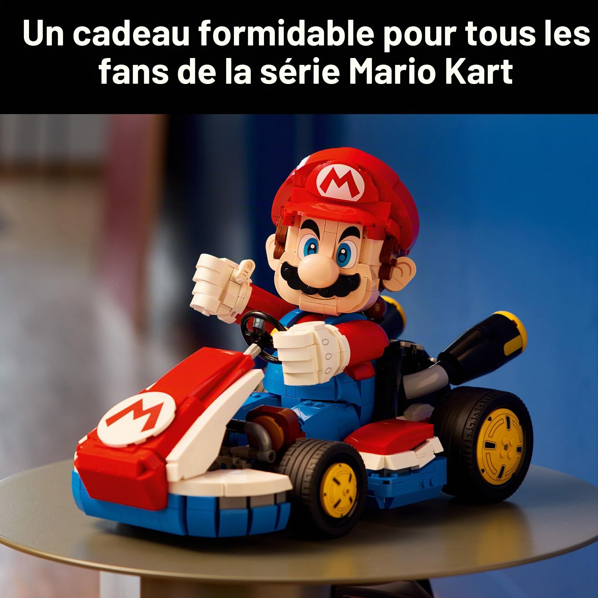 BRICK Flip Lego Mario Kart : Mario & Standard Kart (72037) avec Polybag Lego Toad (30702)