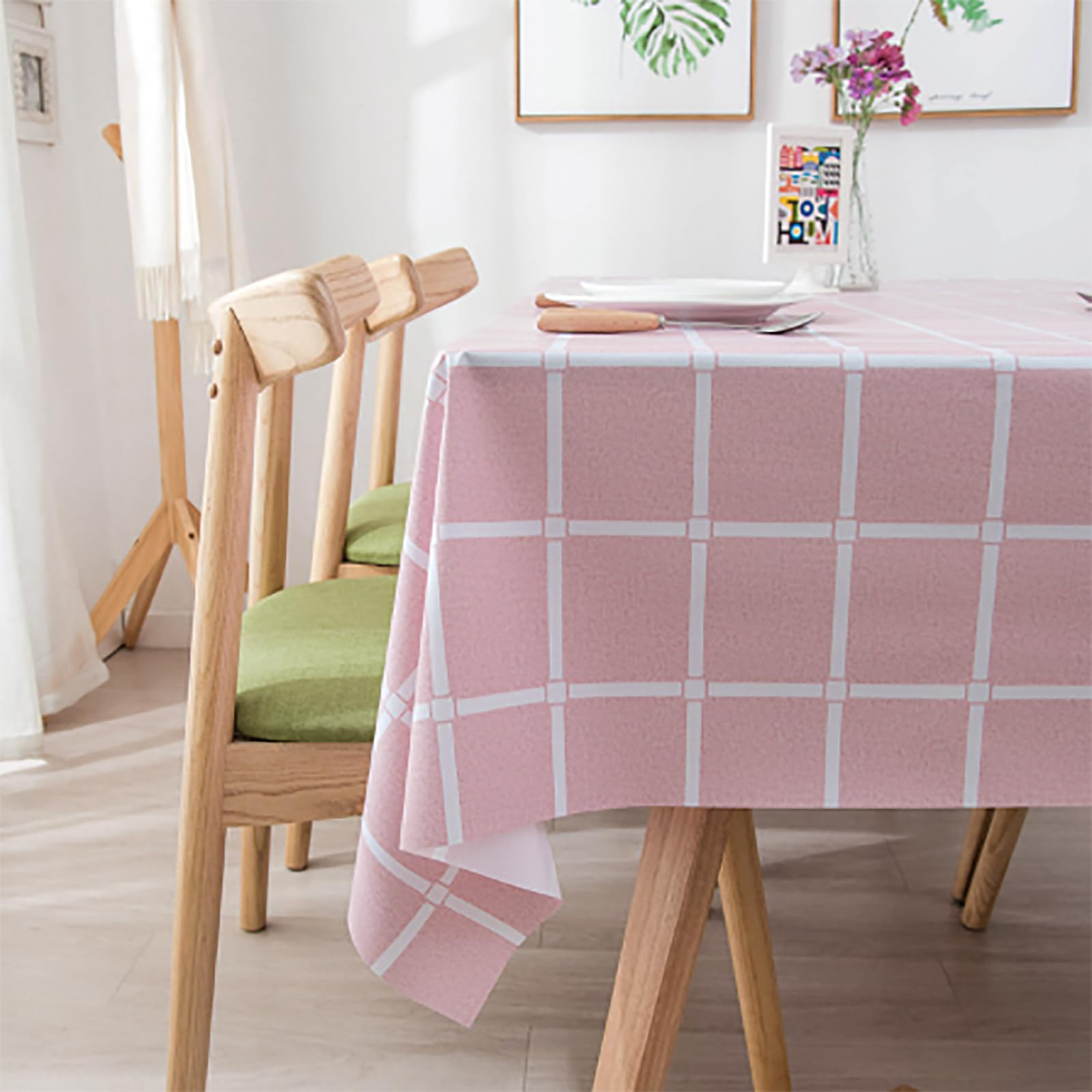 Manteles Mesa Antimanchas Rectangular, Mantel Exterior Impermeable, Manteles Pequeño Protector, Repelente al Agua y la Suciedad Gracias al fiable Efecto Loto