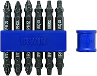 Vista 5 de IRWIN Tools IWAF32DEPH22 Impact Performance Series Destornillador de doble extremo Número-2 Phillips Power Bit, 2 1/2 pulgadas, paquete de 2