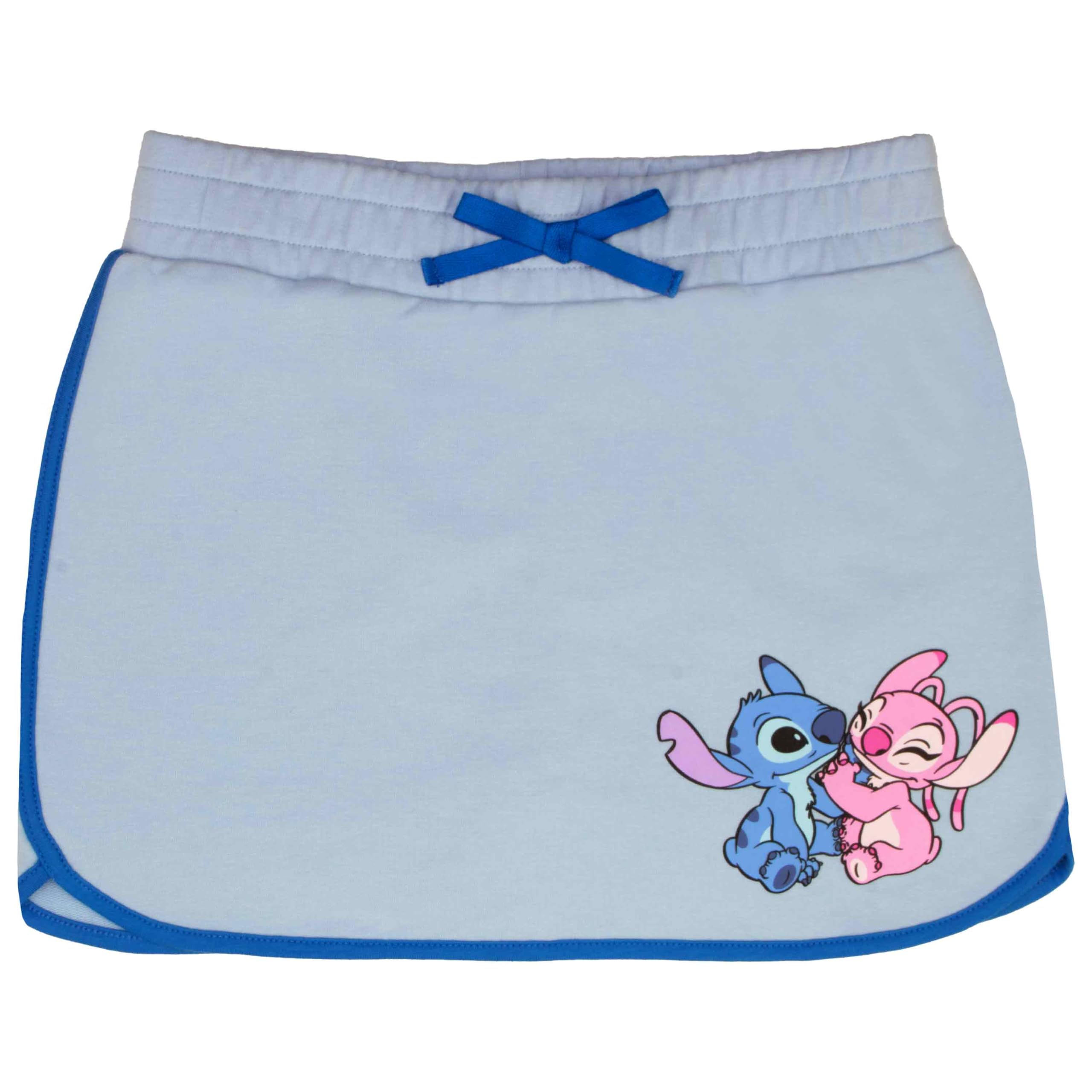 Disney Prinzessin, Lilo und Stitch, Minnie Mouse, Vaiana und Frozen Mädchen 2-teiliges Set - Kurzarm-T-Shirt und Skort für Kinder